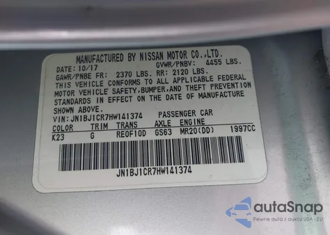 2017 Nissan Rogue Sport Sv из США, поврежденный, VIN JN1BJ1CR7HW141374